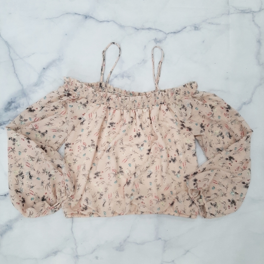 Gilbert Floral Off Shoulder Blouse Small